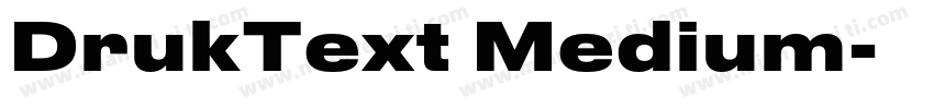 DrukText Medium字体转换